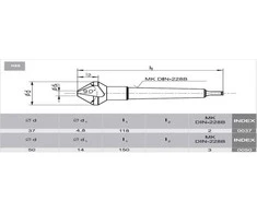 Fanar POGLEBIACZ DIN 335-D 90*50 HSS F