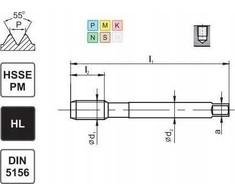 Fanar SIELAS G 1/4 DIN-5156C R45 HSSE-PM HL MASTERTAP