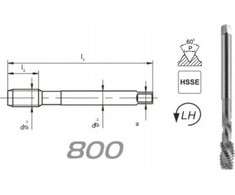 Fanar TAP M12 DIN-376C L40 LH (6H) HSSE 800