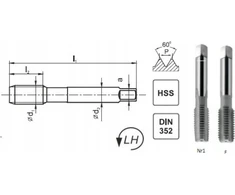 Fanar SIŪLAS M18x1,5 NGMM/2 DIN-2181 LH (6H) HSS