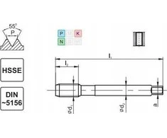 Bahco Fanar SUSIJUNGIMO ŠTAUTAS G 1/2" DIN-5156B HSSE 800