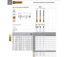 Fanar G 3/4 "Sriegis DIN-5156C R40 HSSE TIN 800X