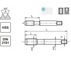 Fanar TAPS UNF No10-32 DIN-2181/2 (2B) HSS