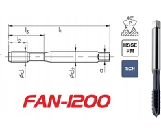 „Fanar THREAD M 6 DIN-371B (6H) HSSE-PM TICN FAN“