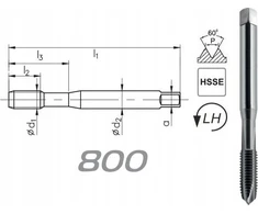 Fanar TIPING M 8 DIN-371B LH (6H) HSSE 800