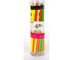 FANDY Neon HB grafito pieštukas su trintuku (36 vnt.)