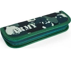 FANDY pieštukų dėklas HS4, armijos kamufliažinis, žalias