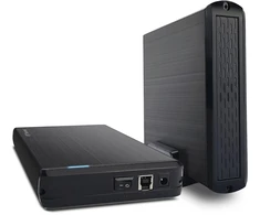 Fantec DB-G35U3-6G External Hard Drive Enclosure – 3.5 SATA – USB 3.0 6G – Juodas Aluminum