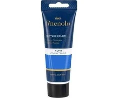 Akriliniai dažai DELI Finenolo 75ml, kobalto mėlynos spalvos
