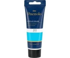 Akriliniai dažai DELI Finenolo 75ml, mėlynos spalvos