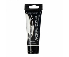 Akriliniai dažai Keyroad 75ml, baltos spalvos