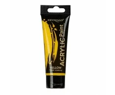 Akriliniai dažai Keyroad 75ml, geltonos spalvos