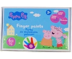 Peppa Pig pirštų dažai 6 spalvų ASTRA