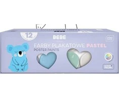 INTERDRUK BB PASTEL plakatų dažai 12 spalvų 20ml