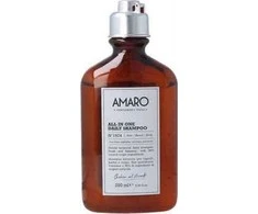 Farmavita Amaro All In One kasdieninio naudojimo šampūnas N1924 Hair-Beard-Body 250ml