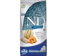 FARMINA N&amp;D OCEAN - DOG Dry Cod moliūgas&amp;Cantaloupe PUPPY MED&amp;MAX 12 kg