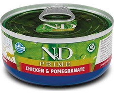 Drėgnas Kačių Maistas - Farmina N&amp;D Cat Prime Vištiena Ir Granatas Suaugusiems 70g