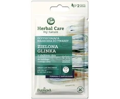 Valomoji veido kaukė su žaliuoju moliu Farmona Herbal Care 2 x 5 ml