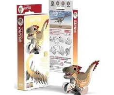 Dėlionė EUGY 3D kartoninis modelis „Velociraptorius“