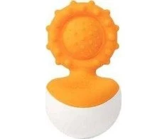 Fat Brain Toys Teether Dimpl Wobl Oranžinis