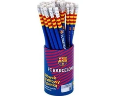 FC Barcelona grafitiniai pieštukai su trintuku (36 vnt.) ASTRA