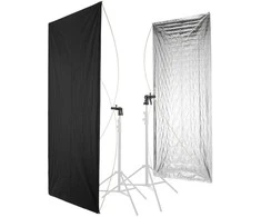 Febi Falcon RR-5684SB1 dvipusė panelė 142x213cm sidabrinė / juoda