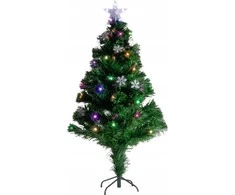 Fééric Lights and Christmas Star Dirbtinė Kalėdų eglutė su lemputėmis ir žvaigžde, 120 cm