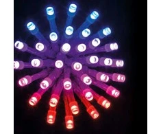 Fééric Lights and Christmas Lauko šviestuvai, įvairiaspalviai, 100 LED