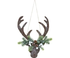 Fééric Lights and Christmas Pakabinamas papuošalas su elnio motyvais, kalėdinis papuošalas, 34 cm