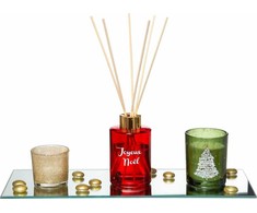 Drėkintuvas Fééric Lights and Christmas Scented rinkinys, 2 žvakės + difuzorius