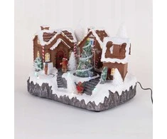 Fééric Lights and Christmas Judantis kalėdinis peizažas, meduoliniai nameliai, 31 x 23 cm