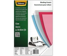 Fellowes skaidrūs viršeliai A4 (250 mikronų), 100 vnt., pakaitalas, 53762