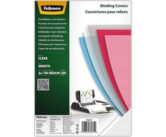 Fellowes skaidrūs viršeliai A4 (200 mikronų), 100 vnt., pakaitalas, 5376101