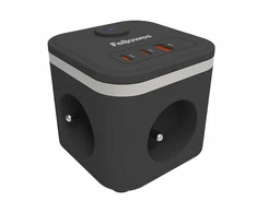 Fellowes Power cube, TYP E, juoda