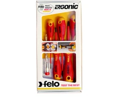 Izoliuotų atsuktuvų rinkinys Ergonic VDE + testeris Felo 41396398 - 6 vnt