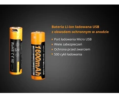 Fenix USB akumuliatorius ARB-L14U (14500 1600 mAh 1,5 V)