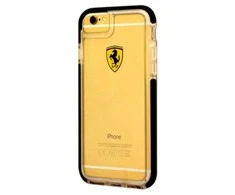 FERRARI kietas dėklas FEGLHCP7BK IPHONE 7 / 8 TRANSPARENT