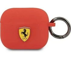 Apple AirPods 3 ausinių dėklas Ferrari silikoninis (FEA3SILRE) raudonos spalvos