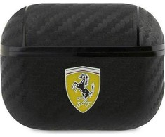 Apple AirPods Pro ausinių dėklas 2 Ferrari On Track PU Carbon (FESAP2CABK) juodos spalvos