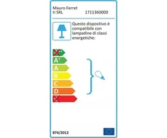 Ferretti GLAMY DROP sieninis šviestuvas su kamuoliuku
