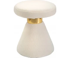 Ferretti pliušinė taburetė, aukštis 51 cm