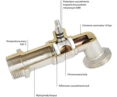 Ferro 3 / 4 "rutulinis regeneravimo vožtuvas (KC2)