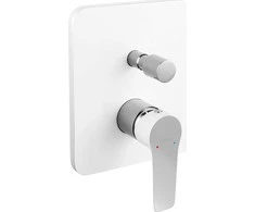 Ferro BDR7P vonios maišytuvas ADORE COCEALED 2-FUNCTION Baltas-CHROME // BF.BDR7P