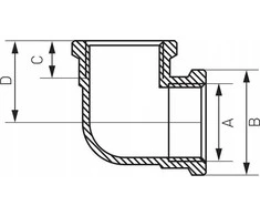 Ferro BRASS ALKUNKĖ 1 "NAGŲ SOCETA GELTONA - K05Z