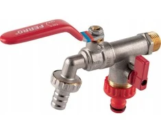 Ferro KCD2 RUTULINĖS SROVĖS VOŽTUVAS SU 2 JUNGTIMIS 1", 3/4" FERRO // ZKC.25/20-COMFORT-FER