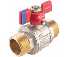 Ferro KFPN2 FERRO vandens variklio rutulinis vožtuvas 3/4'' WKR-WKR F-POWER