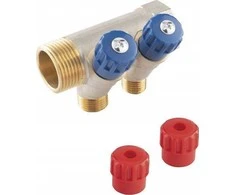 Ferro sanitarinis kolektorius 1"x1/2", 2 krypčių