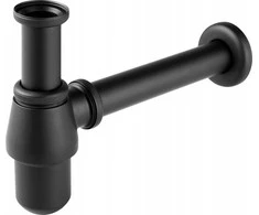 Praustuvo sifonas Ferro, juodas S30-BL