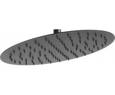 Ferro SLIM lietaus dušas, apvali lietaus dušo galvutė, 30 cm, juoda