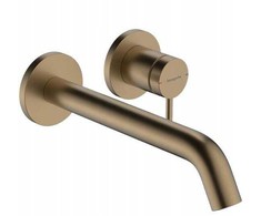 Hansgrohe Tecturis 2-viejų dalių praustuvo maišytuvas iš sienos, 22,5 cm, bronza